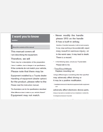 toyota sienta 2023-2024 owners manual in english